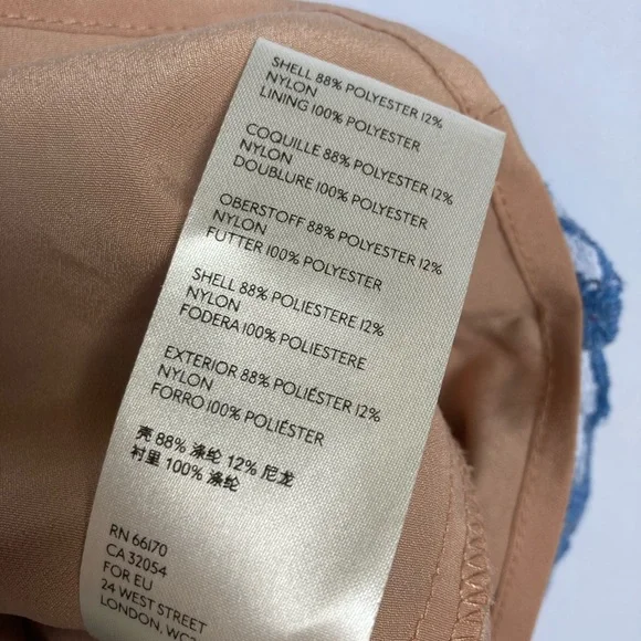 Free People Night Shimmers Mini Dress in Blue Size 10 - Picture 9 of 9